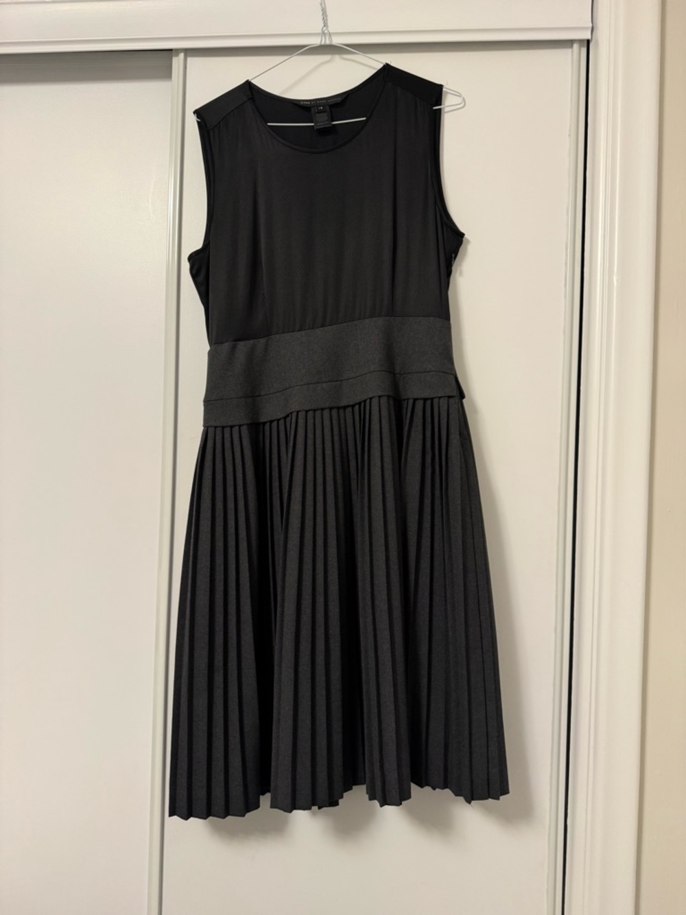 Marc By Marc Jacobs Black Dress with Crew Neck
